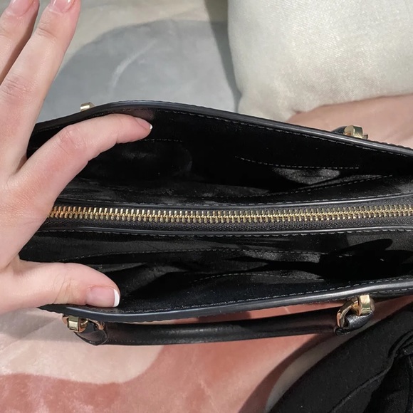 NWT Michael Kors Ellis black leather large satchel tote handbag - Picture 7 of 7